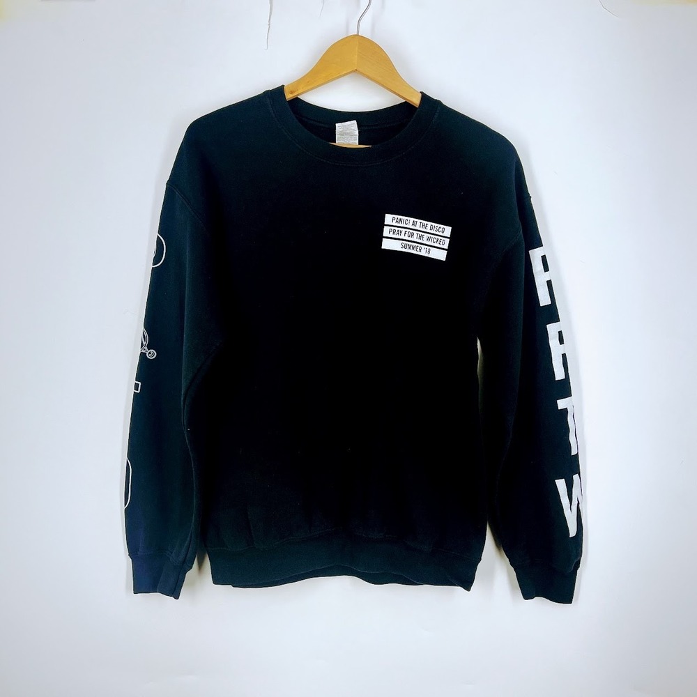 Panic! At The Disco Pray For The Wicked Summer 18 Tour Black Sweatshirt Mens M